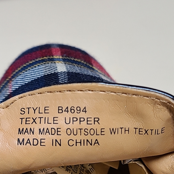 J. Crew Tartan plaid smoking loafers size 8 1/2 - Picture 7 of 9